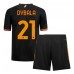 AS Roma Paulo Dybala #21 Barnkläder Tredje matchtröja till baby 2023-24 Kortärmad (+ Korta byxor) Billigt